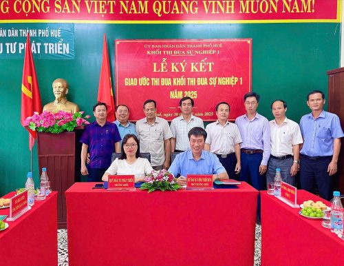 Khối thi đua Sự nghiệp 1: Tổ chức Hội nghị ký kết giao ước thi đua năm 2025