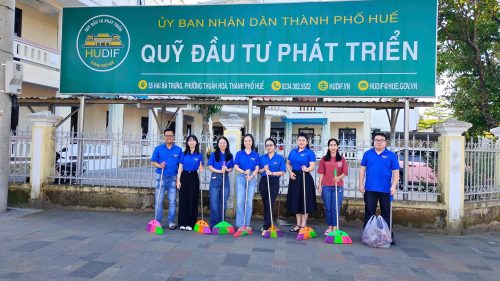 Chi đoàn Quỹ Đầu tư phát triển thành phố Huế hưởng ứng Ngày Chủ nhật xanh tháng 3 năm 2026